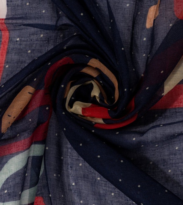 Anekke Kene Navy Blue Printed Sal | 954873CYB
