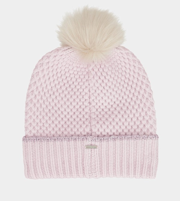 Anekke Knitted Beanie With Pink Pompom Klobuky | 960487HPR