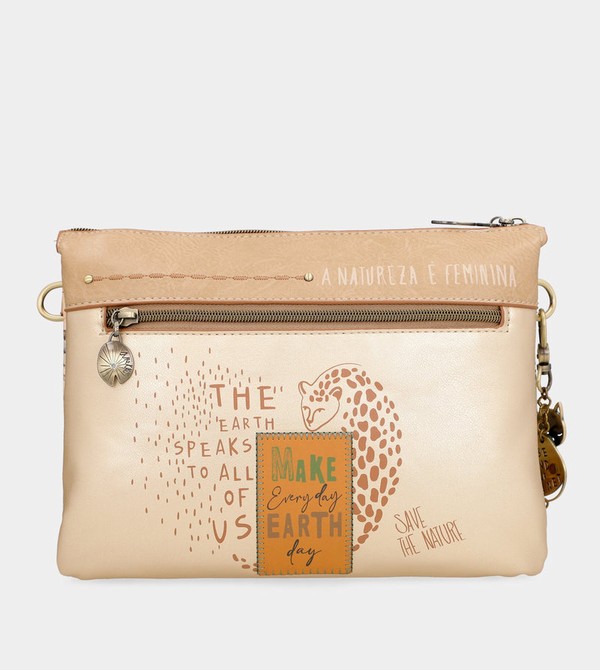 Anekke Nature Pachamama Golden With Two Compartments Crossbody Kabelka | 430561CAE