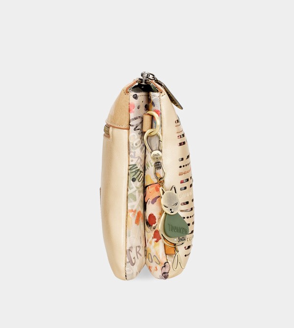 Anekke Nature Pachamama Golden With Two Compartments Crossbody Kabelka | 430561CAE