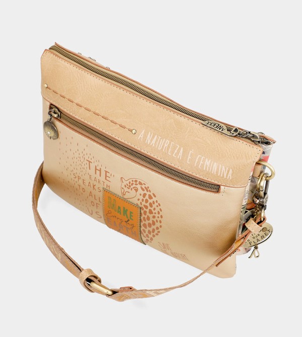 Anekke Nature Pachamama Golden With Two Compartments Crossbody Kabelka | 430561CAE