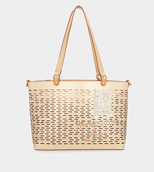 Anekke Nature Pachamama Large Golden Crossbody Kabelka | 183925CNT