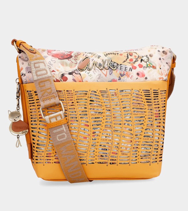 Anekke Nature Pachamama Ochre Large Messenger Crossbody Kabelka | 012647IYP