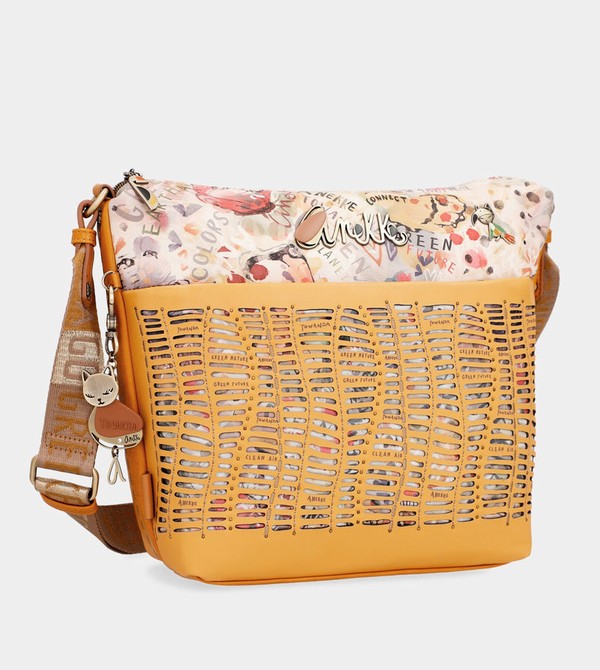 Anekke Nature Pachamama Ochre Large Messenger Crossbody Kabelka | 012647IYP