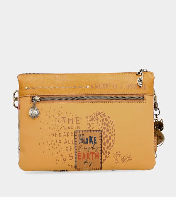 Anekke Nature Pachamama Ochre With Two Compartments Crossbody Kabelka | 072164UPL