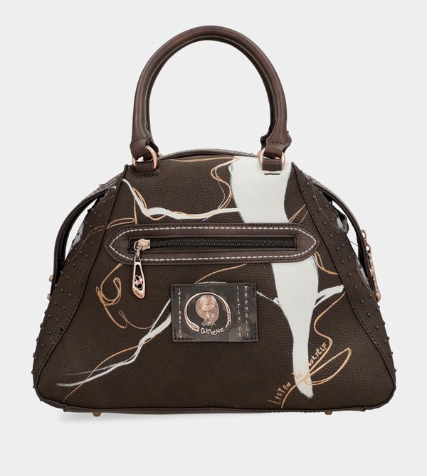 Anekke Nature Shodō Brown 2-handle Crossbody Kabelka | 435691HWT