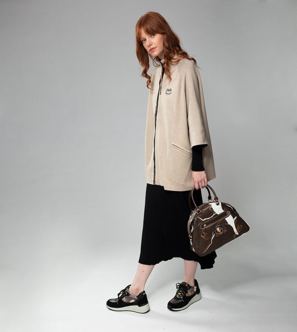 Anekke Nature Shodō Brown 2-handle Crossbody Kabelka | 435691HWT
