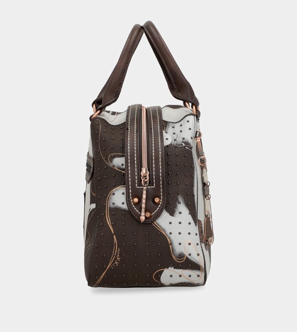 Anekke Nature Shodō Brown 2-handle Crossbody Kabelka | 435691HWT