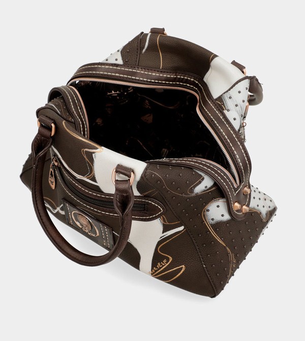 Anekke Nature Shodō Brown 2-handle Crossbody Kabelka | 435691HWT