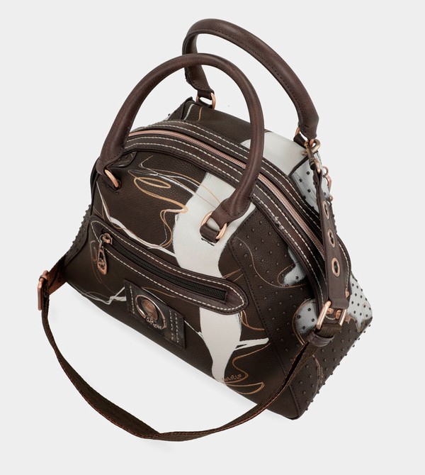 Anekke Nature Shodō Brown 2-handle Crossbody Kabelka | 435691HWT