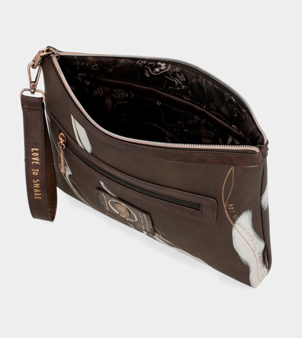 Anekke Nature Shodō Brown Clutch Kabelka | 784309SIY
