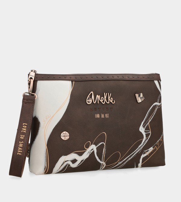 Anekke Nature Shodō Brown Clutch Kabelka | 784309SIY