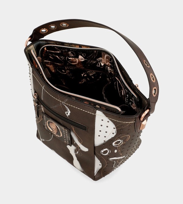 Anekke Nature Shodō Medium Brown Crossbody Kabelka | 214380QTE