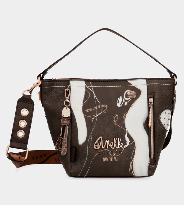 Anekke Nature Shodō Medium Brown Crossbody Kabelka | 214380QTE