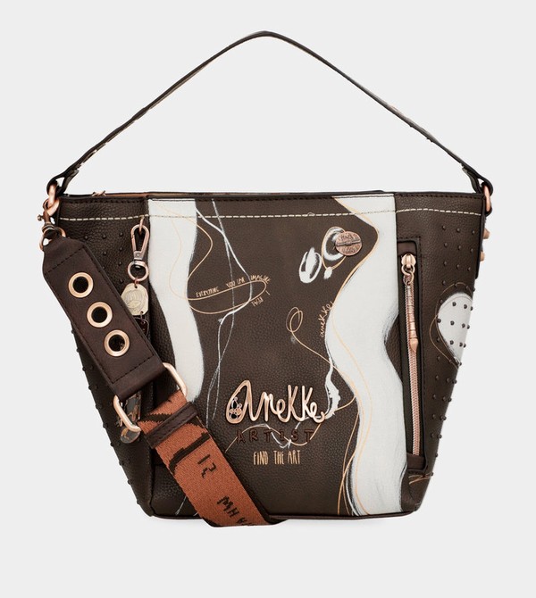 Anekke Nature Shodō Medium Brown Crossbody Kabelka | 214380QTE