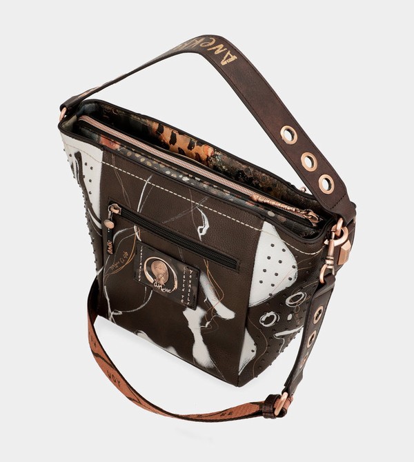 Anekke Nature Shodō Medium Brown Crossbody Kabelka | 214380QTE