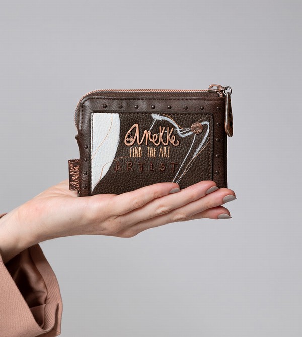 Anekke Nature Shodō Small Brown Rfid Penazenky | 981702UXG