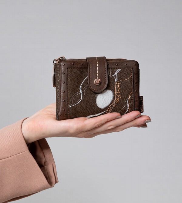 Anekke Nature Shodō Small Brown Rfid Penazenky | 981702UXG