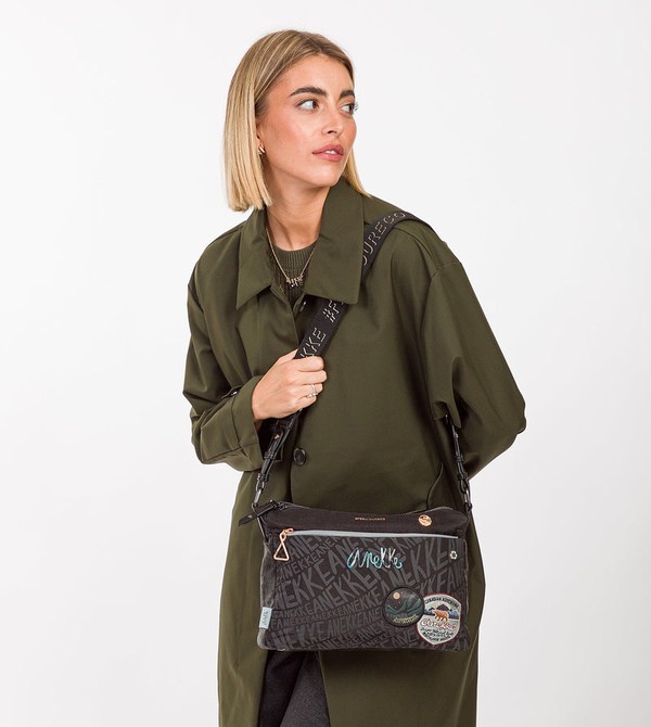 Anekke Nature Woods Rectangular Crossbody Kabelka | 056198MIT