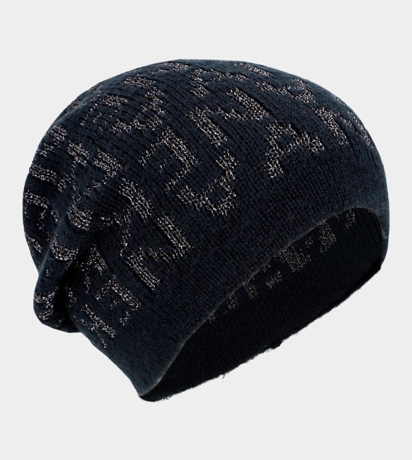 Anekke Navy Blue Contemporary Knit Klobuky | 098135WVO