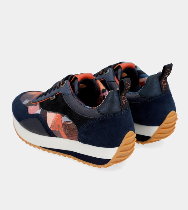Anekke Navy Blue Palette Patterned Sports Obuv | 138947SVB