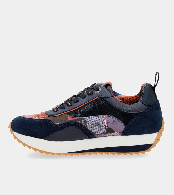 Anekke Navy Blue Palette Patterned Sports Obuv | 138947SVB
