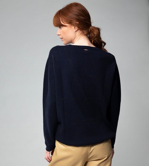 Anekke Navy Blue Shōen Svetre | 641085GSA
