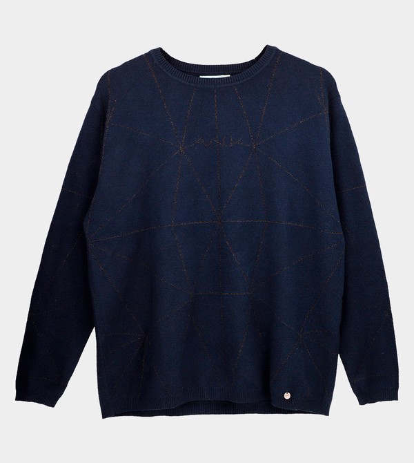 Anekke Navy Blue Shōen Svetre | 641085GSA