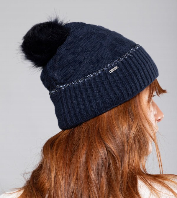 Anekke Navy Blue Shodō Knit Klobuky | 194036CXY