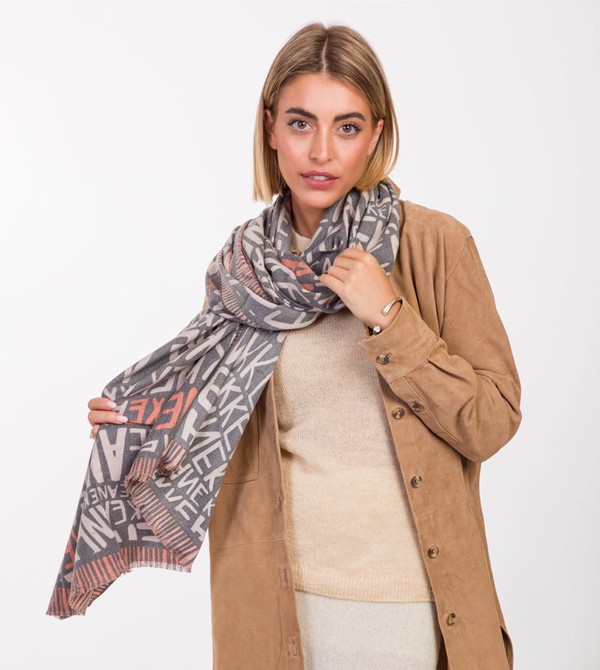 Anekke Pashmina Logo Brown Sal | 821790UFG