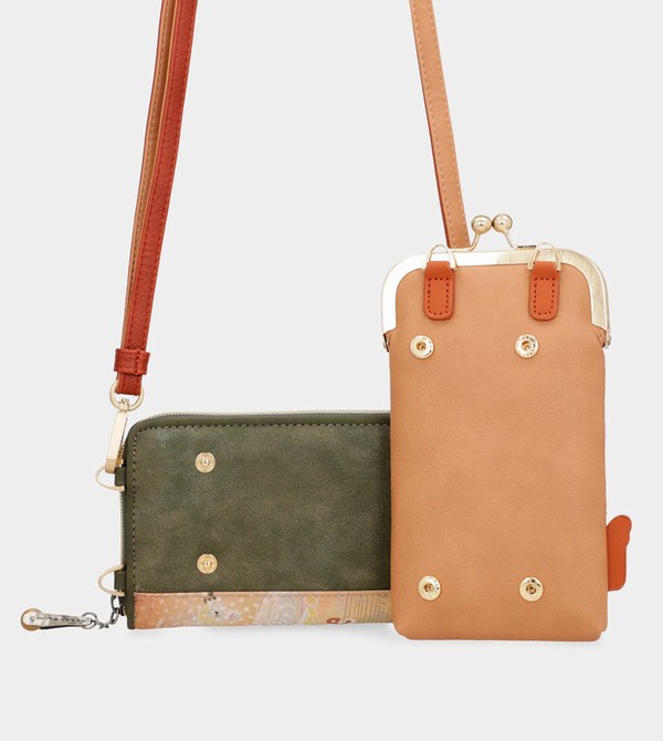 Anekke Peace & Love Camel 3-in-1 Rfid Crossbody Kabelka | 267503PCF