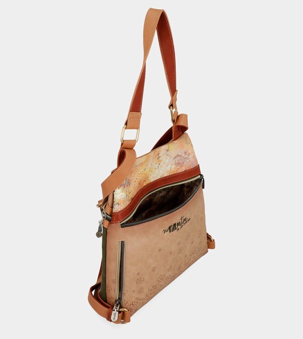 Anekke Peace & Love Camel Anti-theft Taška Cez Rameno | 876954NDR