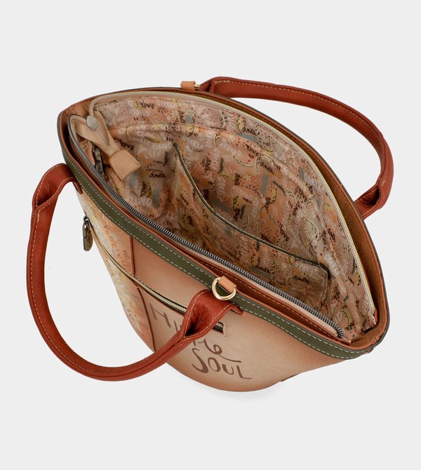 Anekke Peace & Love Camel Basket Crossbody Kabelka | 153079TLP