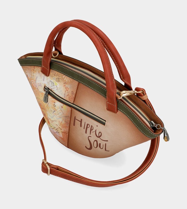 Anekke Peace & Love Camel Basket Crossbody Kabelka | 153079TLP