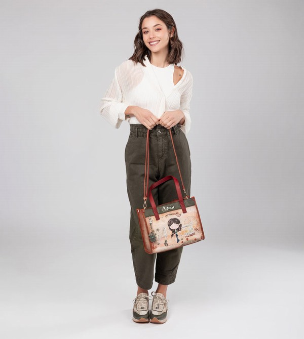 Anekke Peace & Love Camel Crossbody Kabelka | 624831JBI