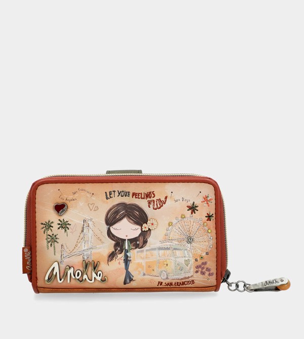 Anekke Peace & Love Camel Medium Rfid Penazenky | 689437EBV
