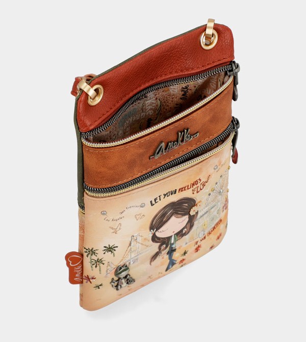 Anekke Peace & Love Camel Mini Crossbody Kabelka | 079385VYD