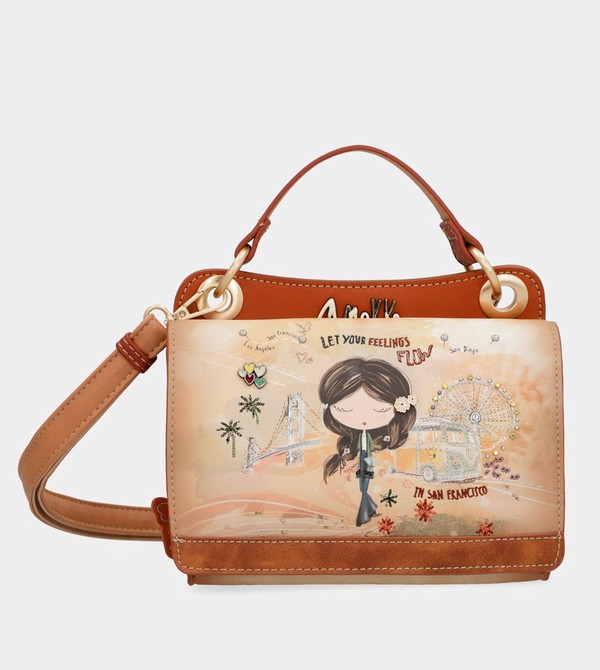 Anekke Peace & Love Camel Mini Crossbody Kabelka | 690814JVD