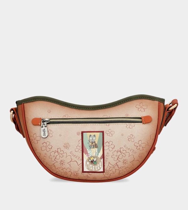 Anekke Peace & Love Camel Oval Crossbody Kabelka | 196345KPB