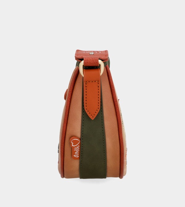 Anekke Peace & Love Camel Oval Crossbody Kabelka | 196345KPB