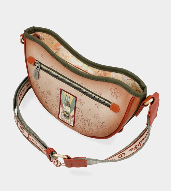 Anekke Peace & Love Camel Oval Crossbody Kabelka | 196345KPB