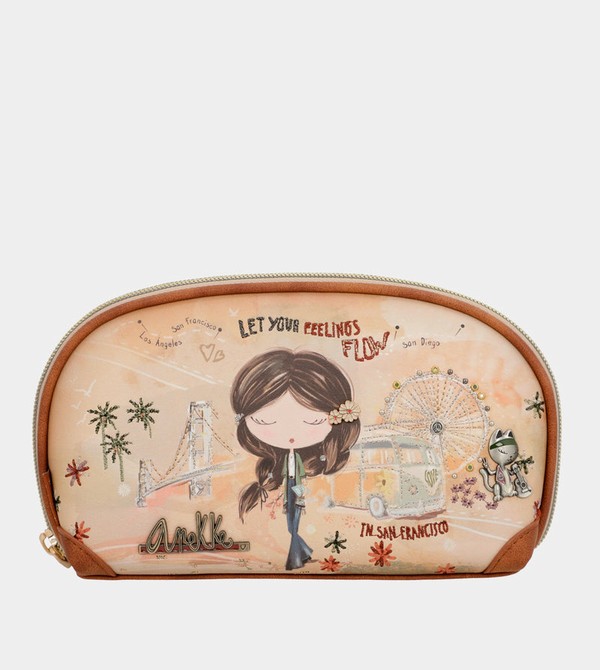 Anekke Peace & Love Camel Rfid Holdall Penazenky | 307126QTA