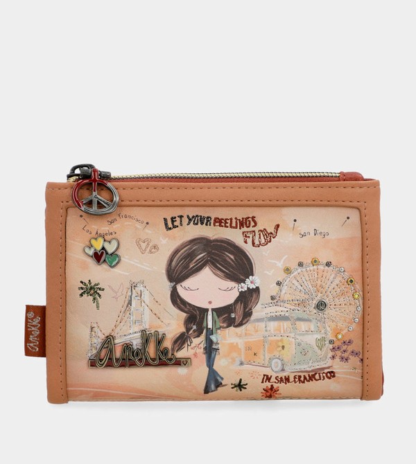 Anekke Peace & Love Camel Small Rfid Penazenky | 083256PVZ