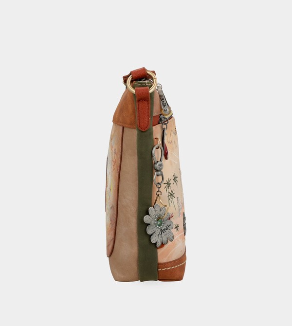 Anekke Peace & Love Camel Square Crossbody Kabelka | 725498JRI