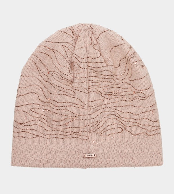Anekke Pink Knitted Beanie Klobuky | 756918YUN