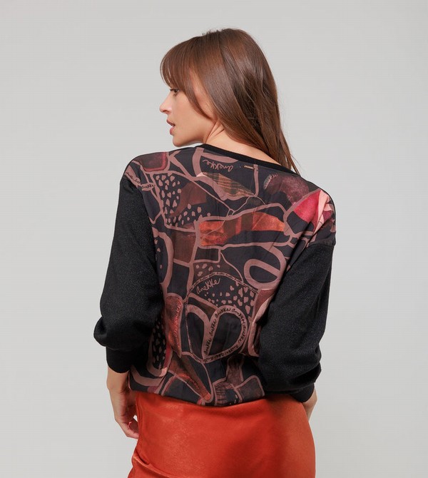 Anekke Printed Back Svetre | 961847WBT
