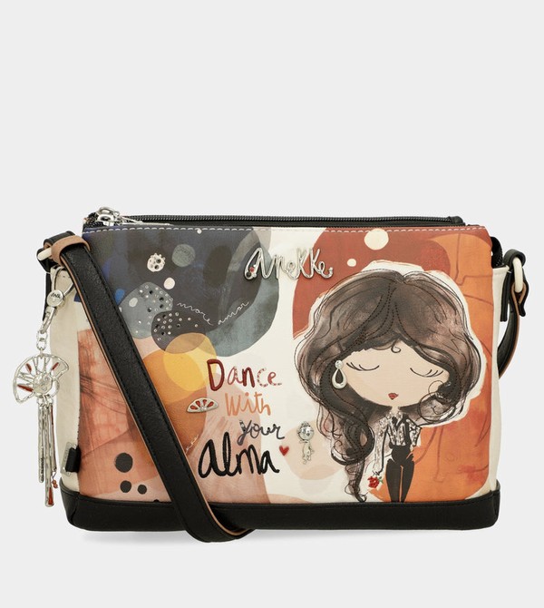 Anekke Printed With 3 Compartments Alma Crossbody Kabelka | 935284WTX