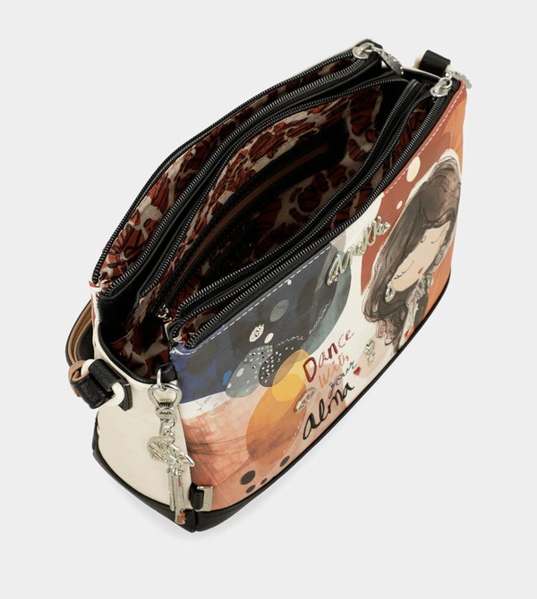 Anekke Printed With 3 Compartments Alma Crossbody Kabelka | 935284WTX