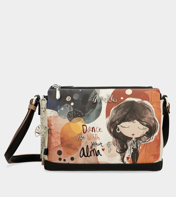 Anekke Printed With 3 Compartments Alma Crossbody Kabelka | 935284WTX