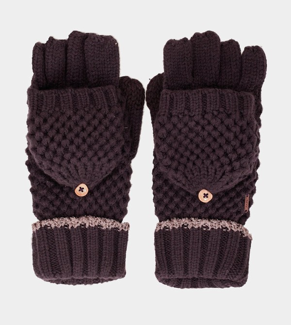 Anekke Purple Knitted Mittens Rukavice | 750164KHO